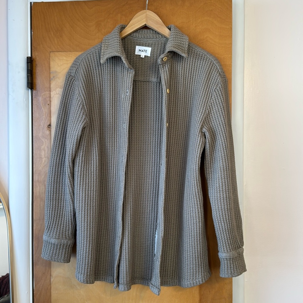 Mate The Label Waffle Oversized Shirt